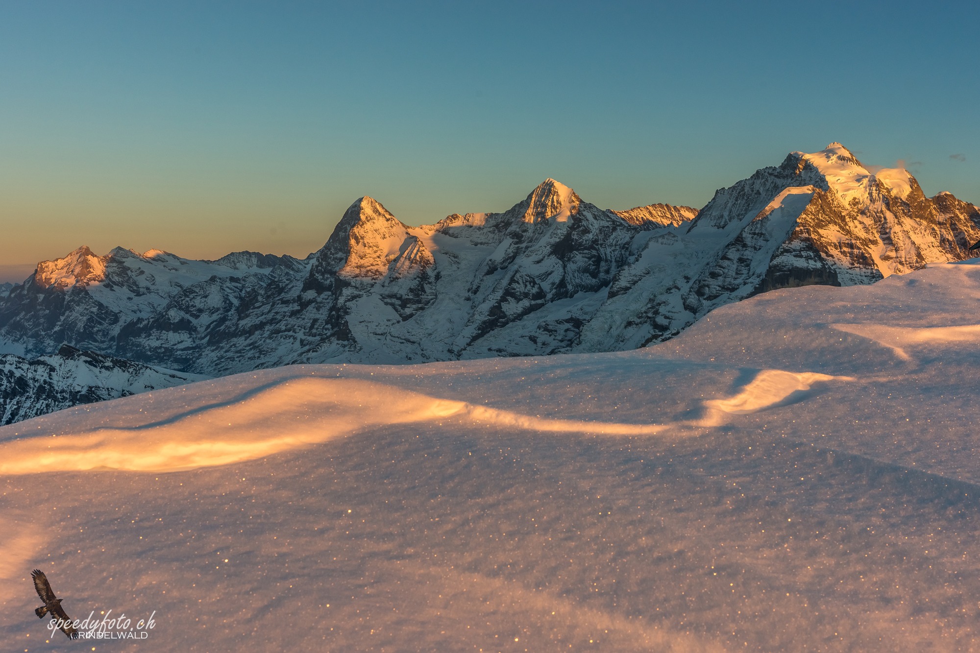 letztes Licht - View from Schilthorn 