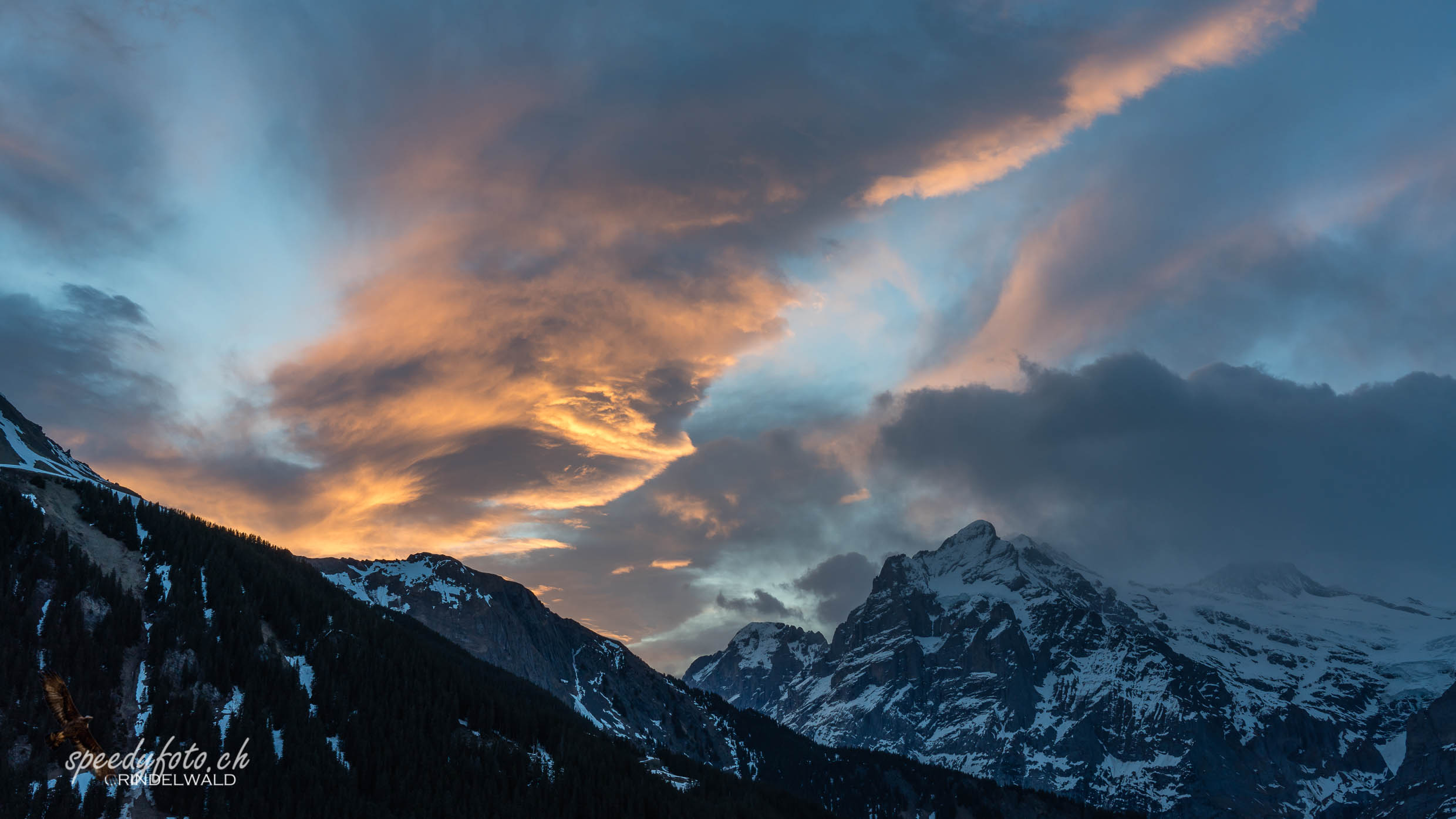 Föhnstimmung - Wetterhorn 