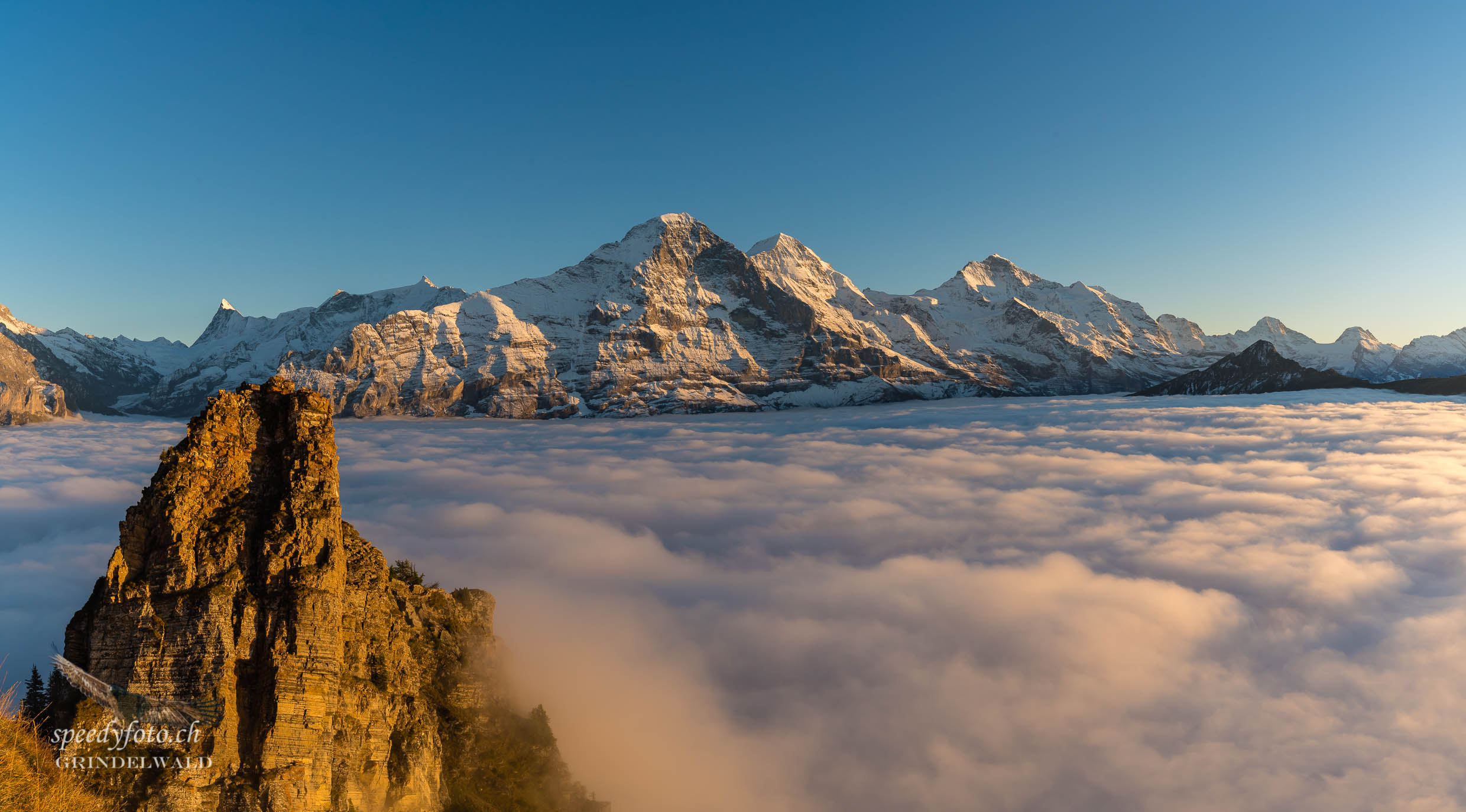 Dreigestirn über dem Nebel 